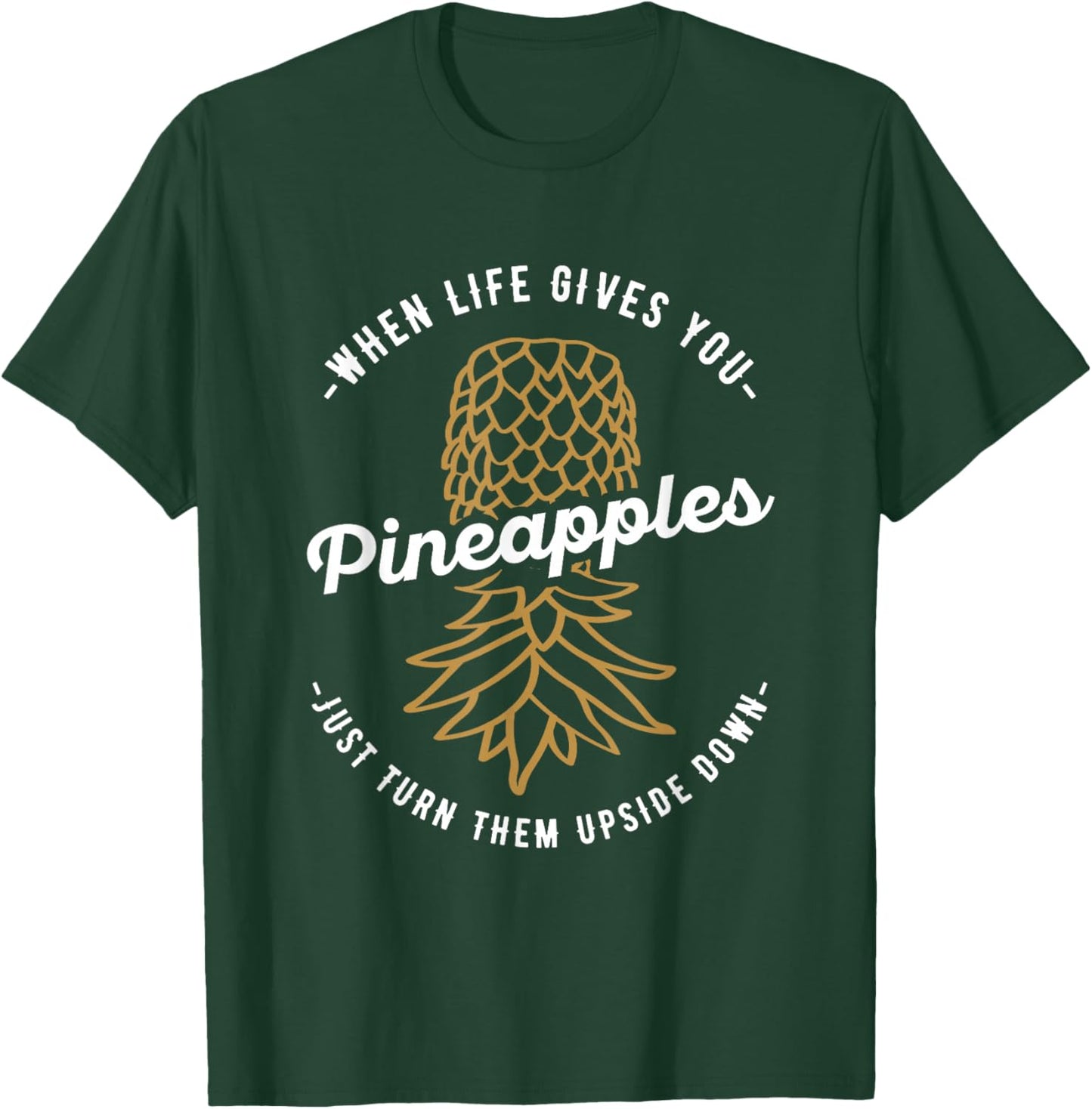 Umgedrehter Ananas-Swinger-Lifestyle T-Shirt - T-Shirt | Forest