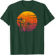 Vintage Beach Lifeguard Tower Distressed Sunset T-Shirt - T-Shirt | Forest