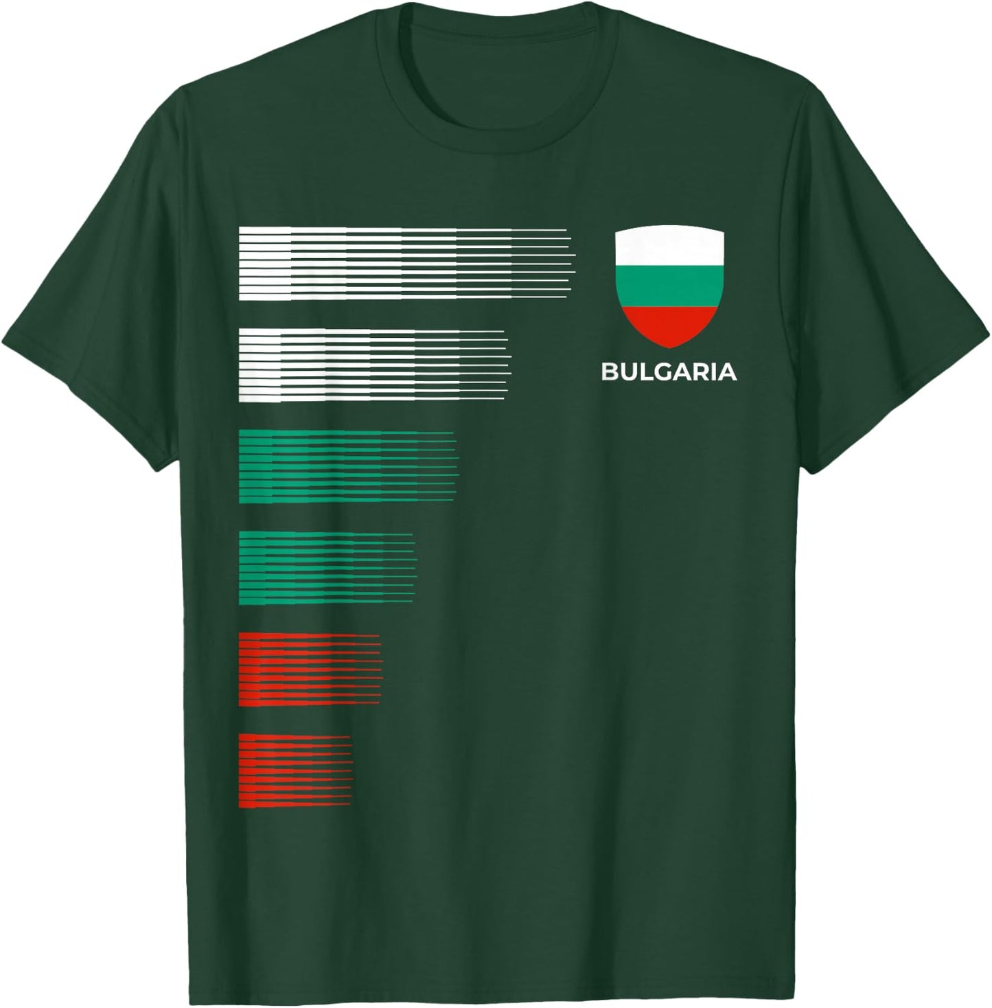 Bulgaria Flag Emblem Patriotic Bulgarian National Pride T-Shirt - T-Shirt | Forest
