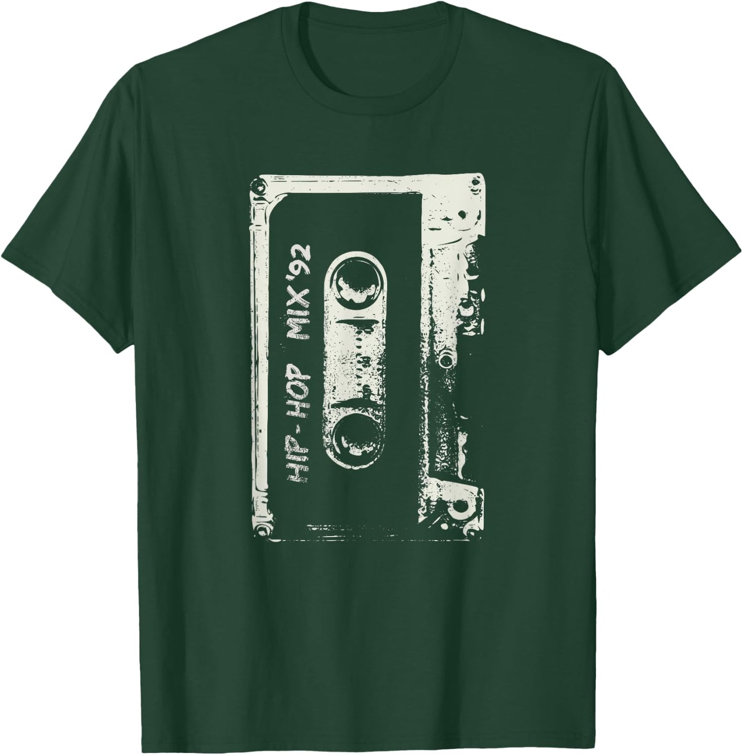 Hip Hop Rap Mixtape Cassette DJ Retro 90s T-Shirt - T-Shirt | Forest