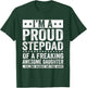 I'm A Proud Stepdad of A Freaking Awesome Daughter T-Shirt - T-Shirt | Forest
