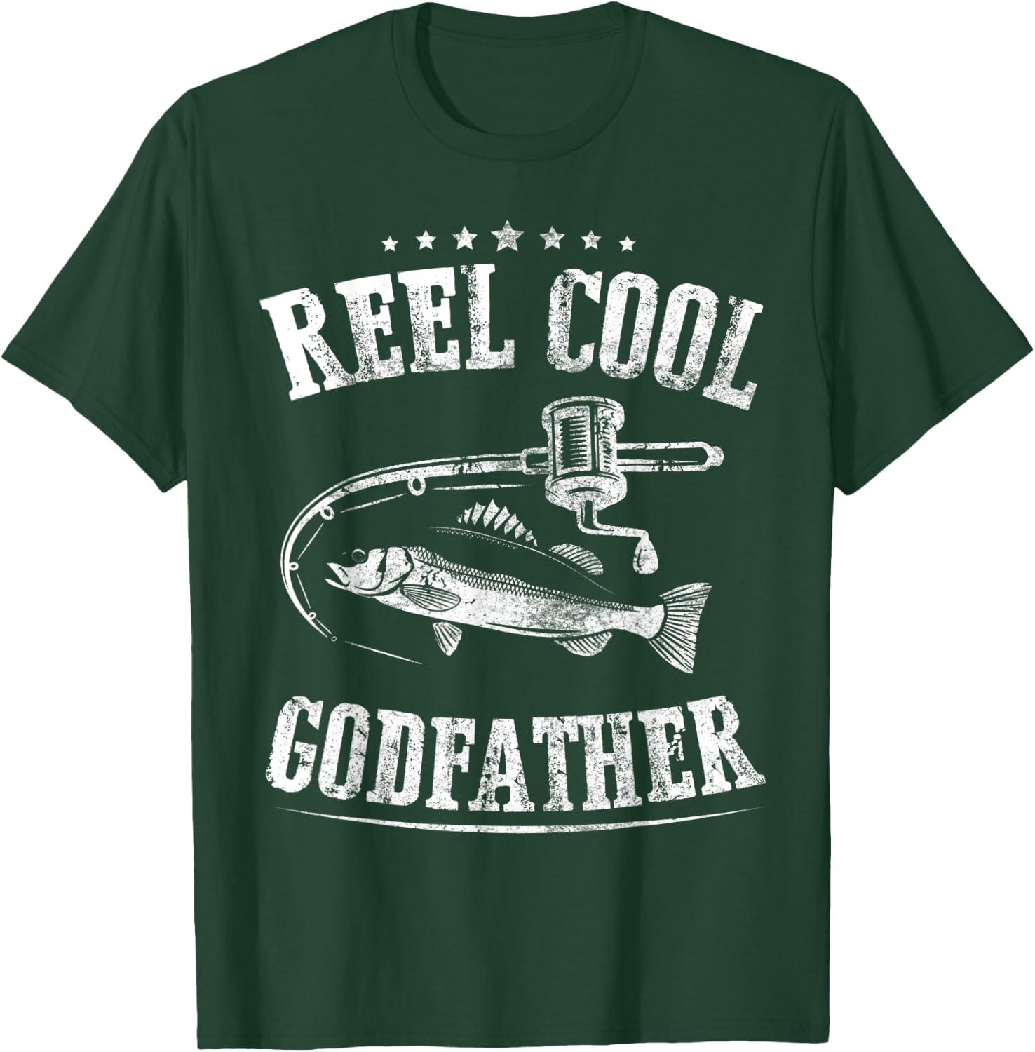 Father's Day Reel Cool Godfather Fishing T-Shirt - T-Shirt | Forest