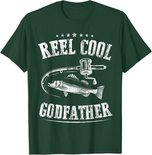 Father's Day Reel Cool Godfather Fishing T-Shirt - T-Shirt | Forest
