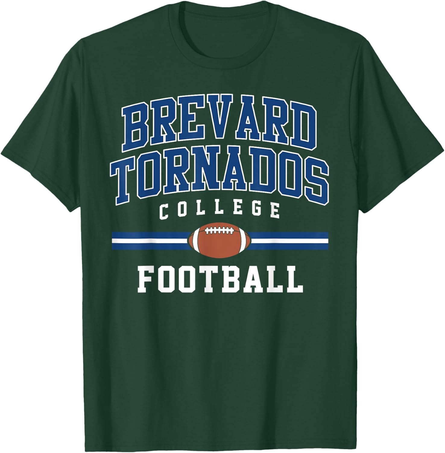 Brevard Tornados College Football Arch Vintage Design T-Shirt - T-Shirt | Forest