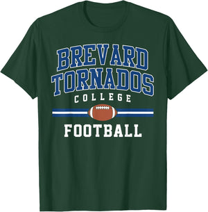 Brevard Tornados College Football Arch Vintage Design T-Shirt - T-Shirt | Forest