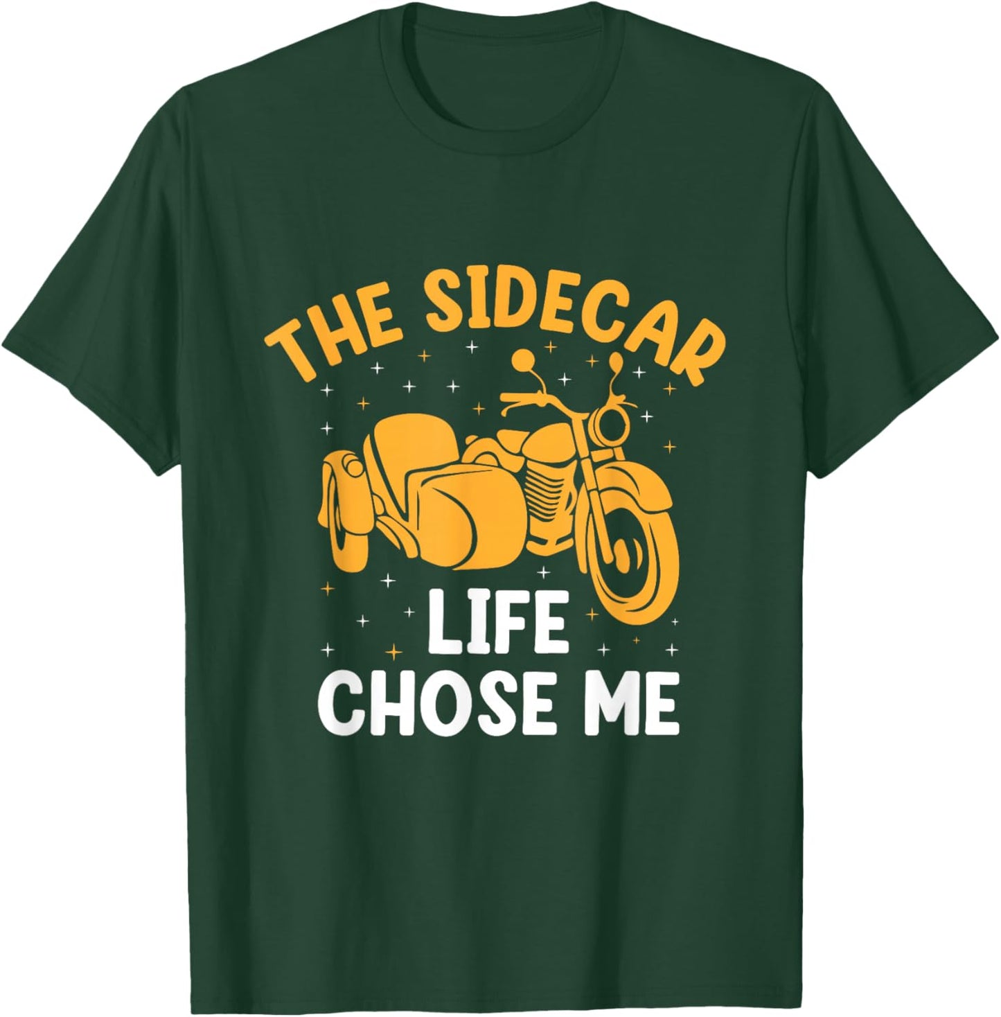 Sidecar Motorcycle Motorcyclist Bike Motorbike Sidecar Rider T-Shirt - T-Shirt | Forest