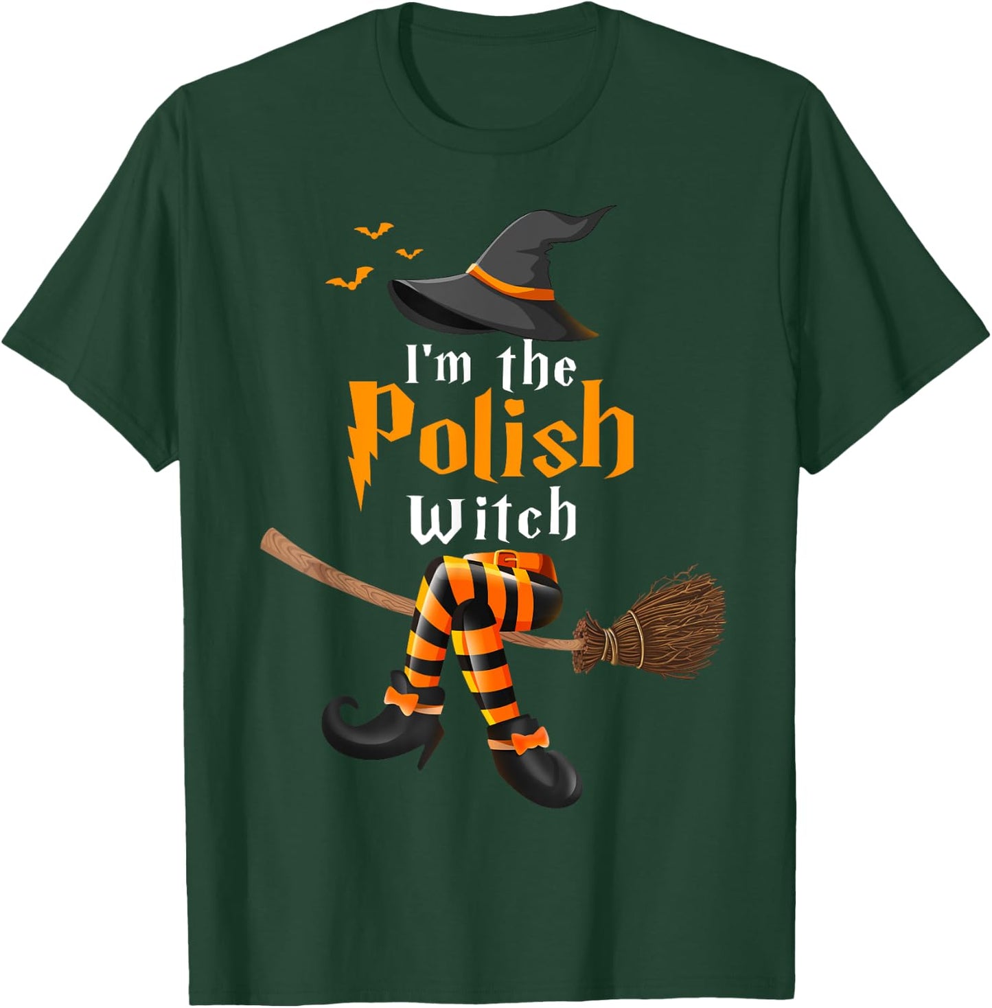 I'm The Polish Witch Halloween Costume Witches T-Shirt - T-Shirt | Forest