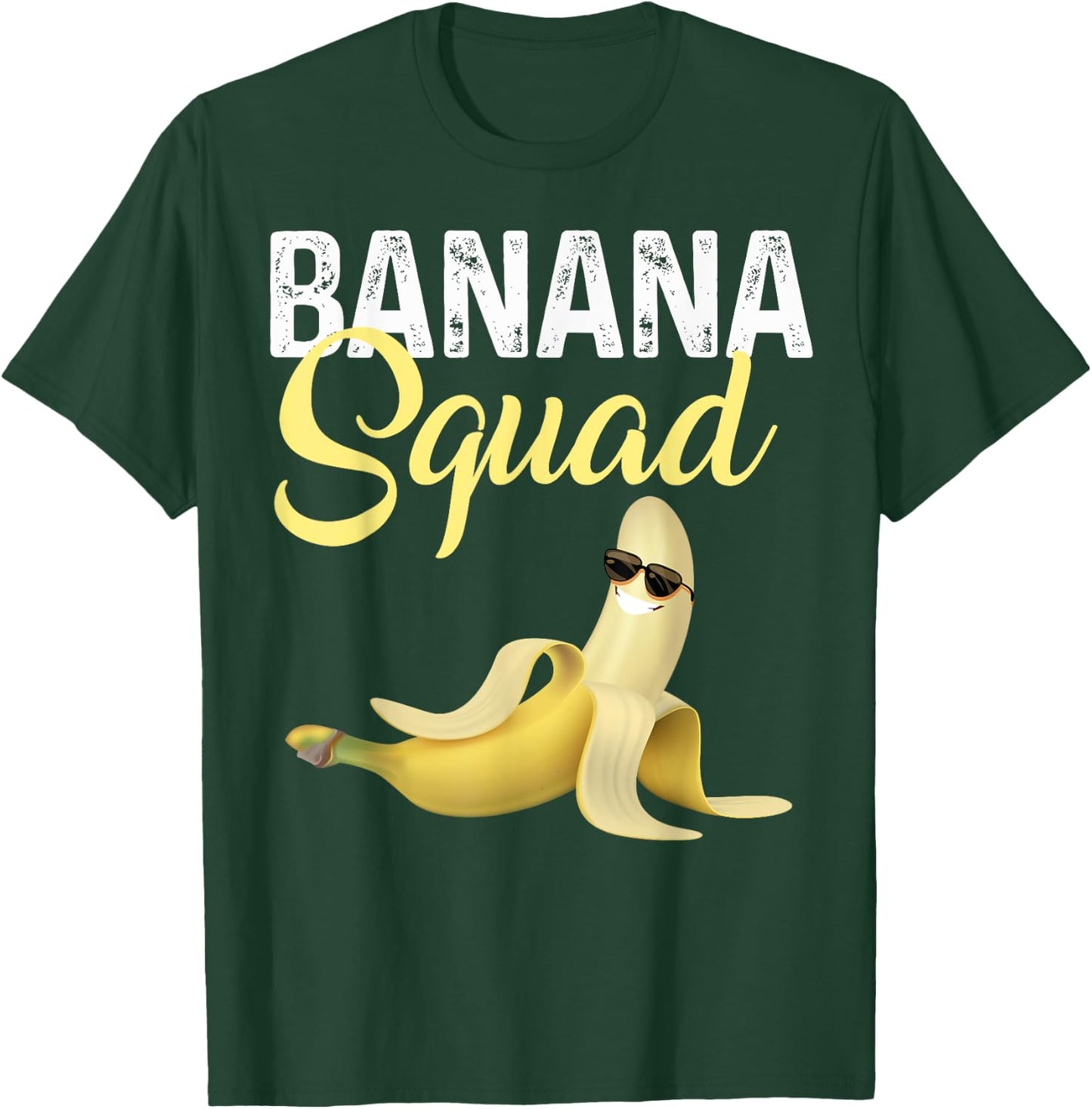 Cool Banana Squad Halloween Costume Banana Sunglusses Team T-Shirt - T-Shirt | Forest