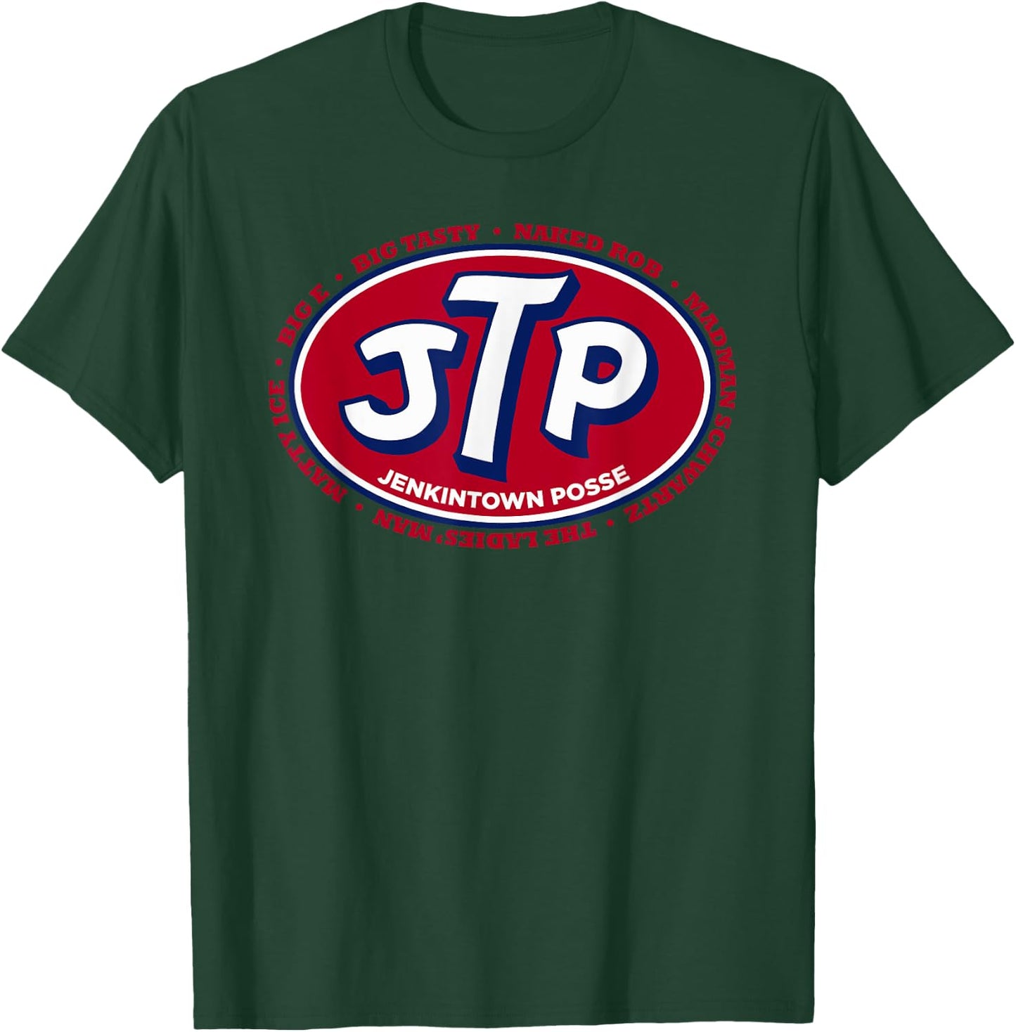 Vertigo Creative Products Men's Jenkintown Posse - Represent! Black Retro T-Shirt - T-Shirt | Forest