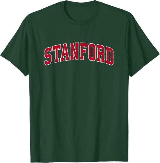Stanford California CA Vintage Sports Design Red Design T-Shirt - T-Shirt | Forest