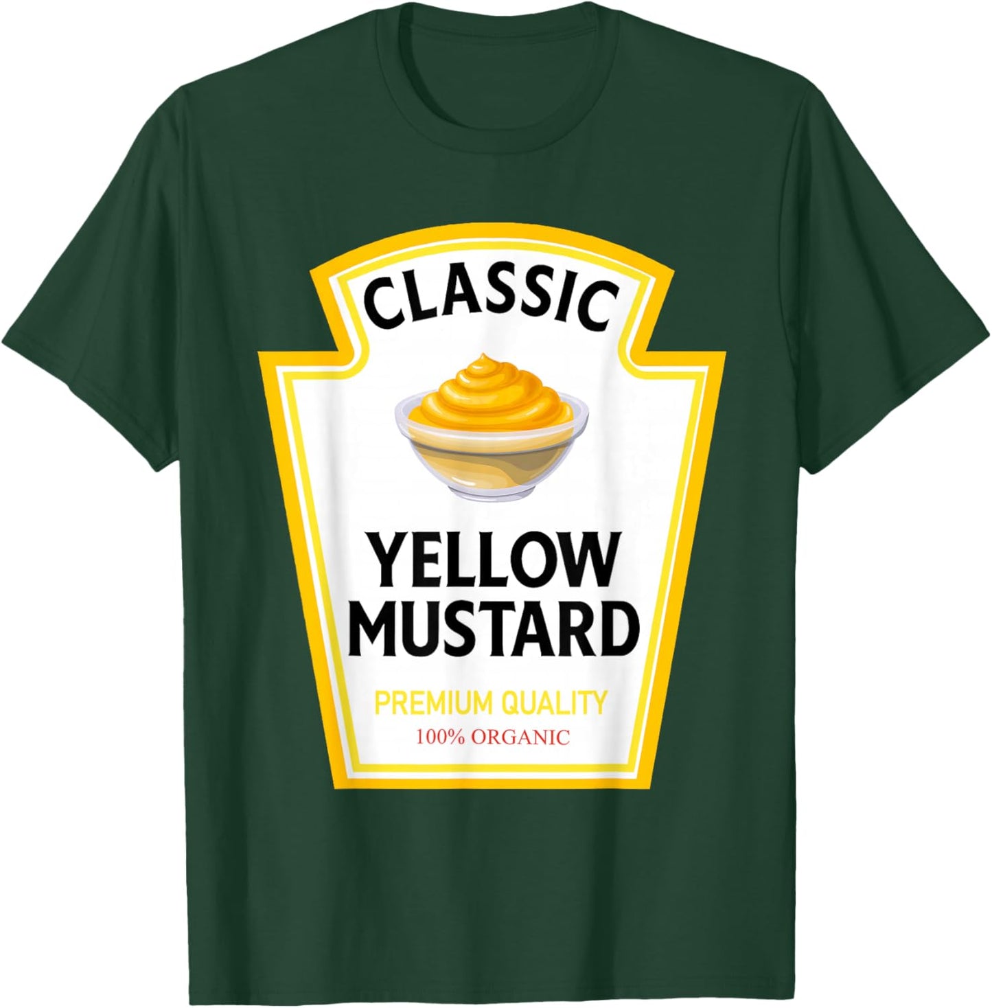 Yellow Mustard Funny Condiment Costume Party Matching T-Shirt - T-Shirt | Forest