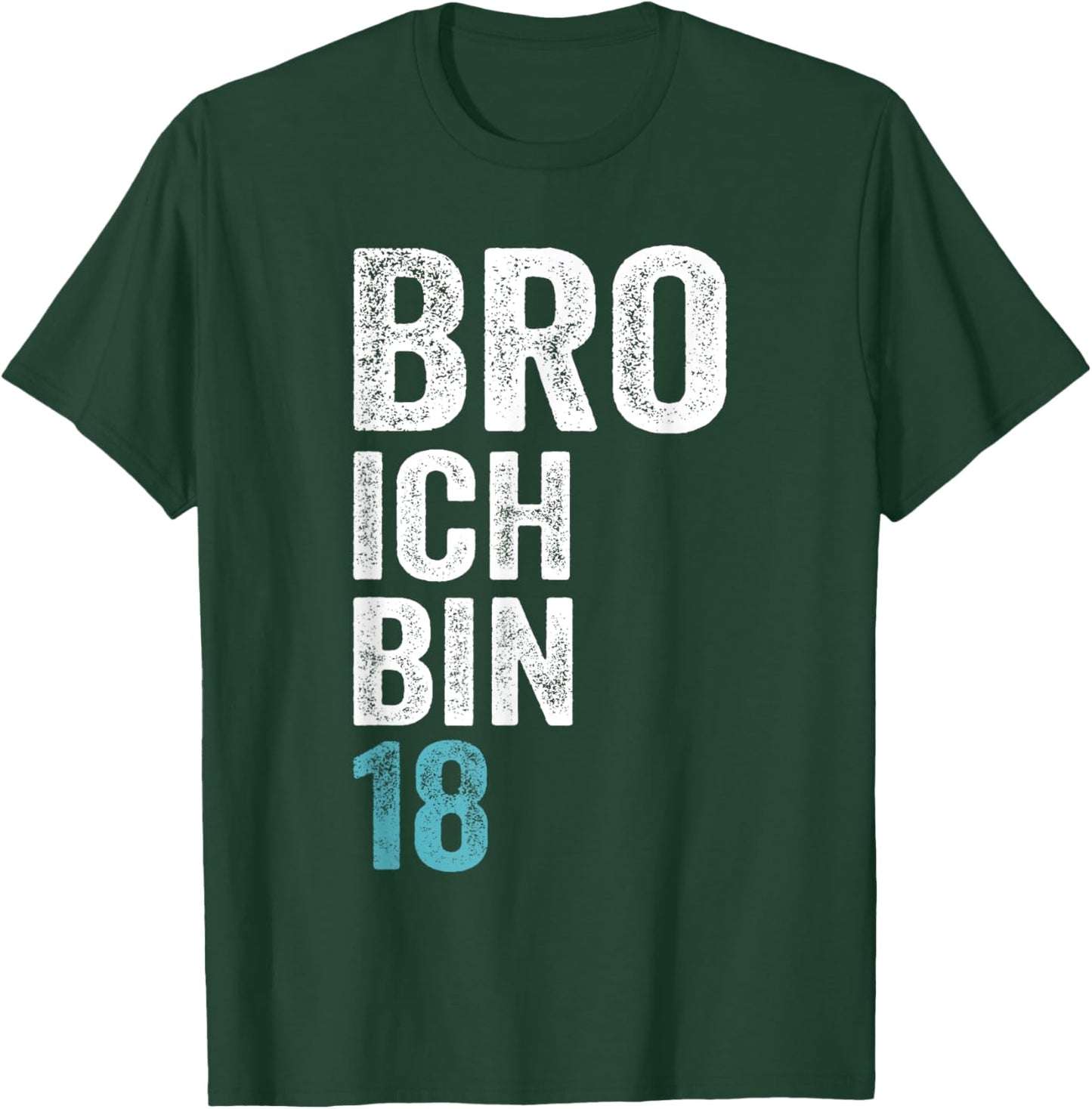 Bro ich bin 18 Jahre alt Geburtstagsgeschenk 18. Geburtstag T-Shirt - T-Shirt | Forest