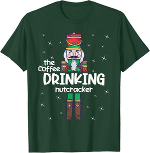 Coffee Nutcracker Family Matching Funny Pajama T-Shirt - T-Shirt | Forest