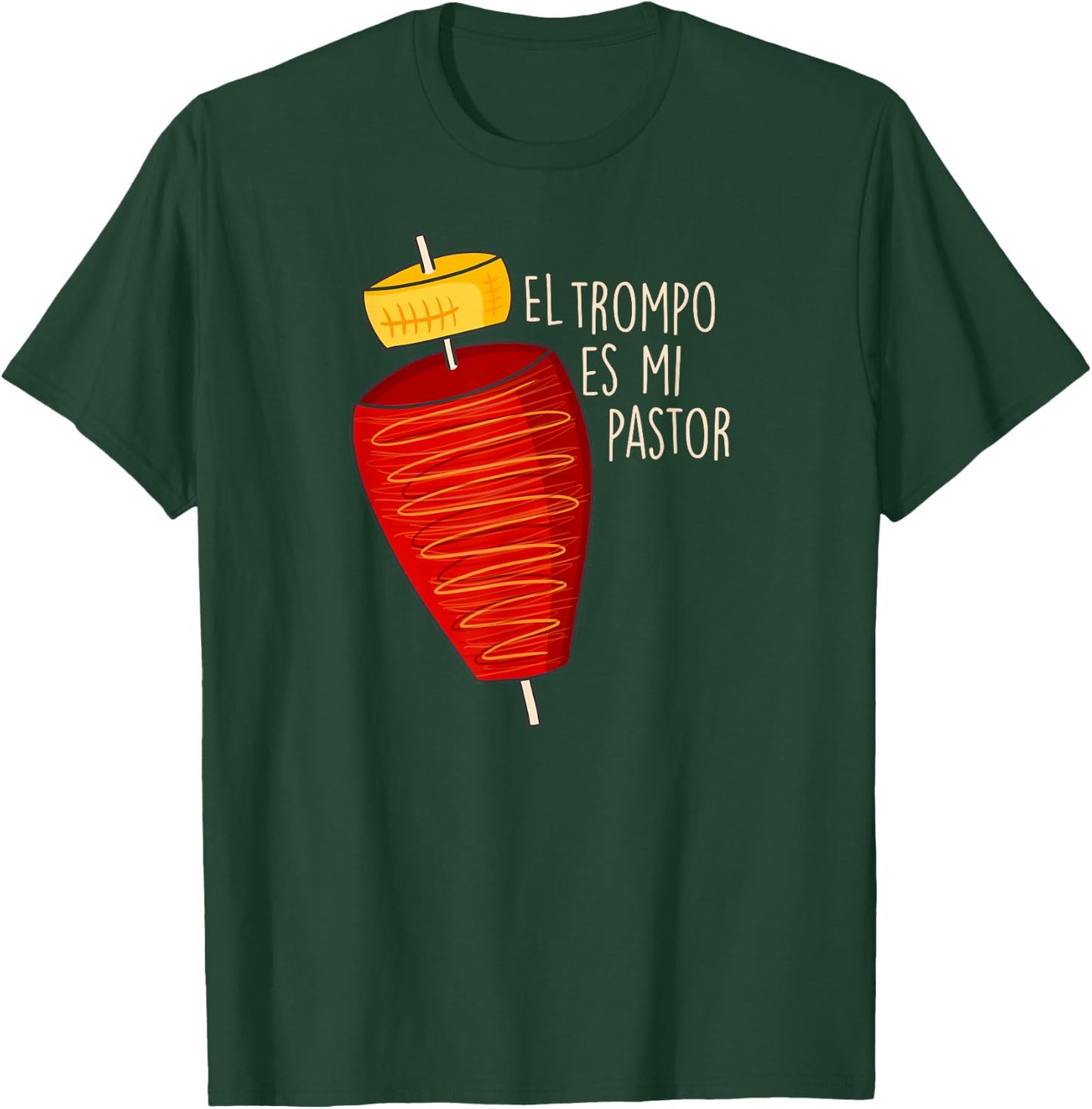 Trompo al Pastor para Papás Chicanos que Aman Tacos y Chela T-Shirt - T-Shirt | Forest