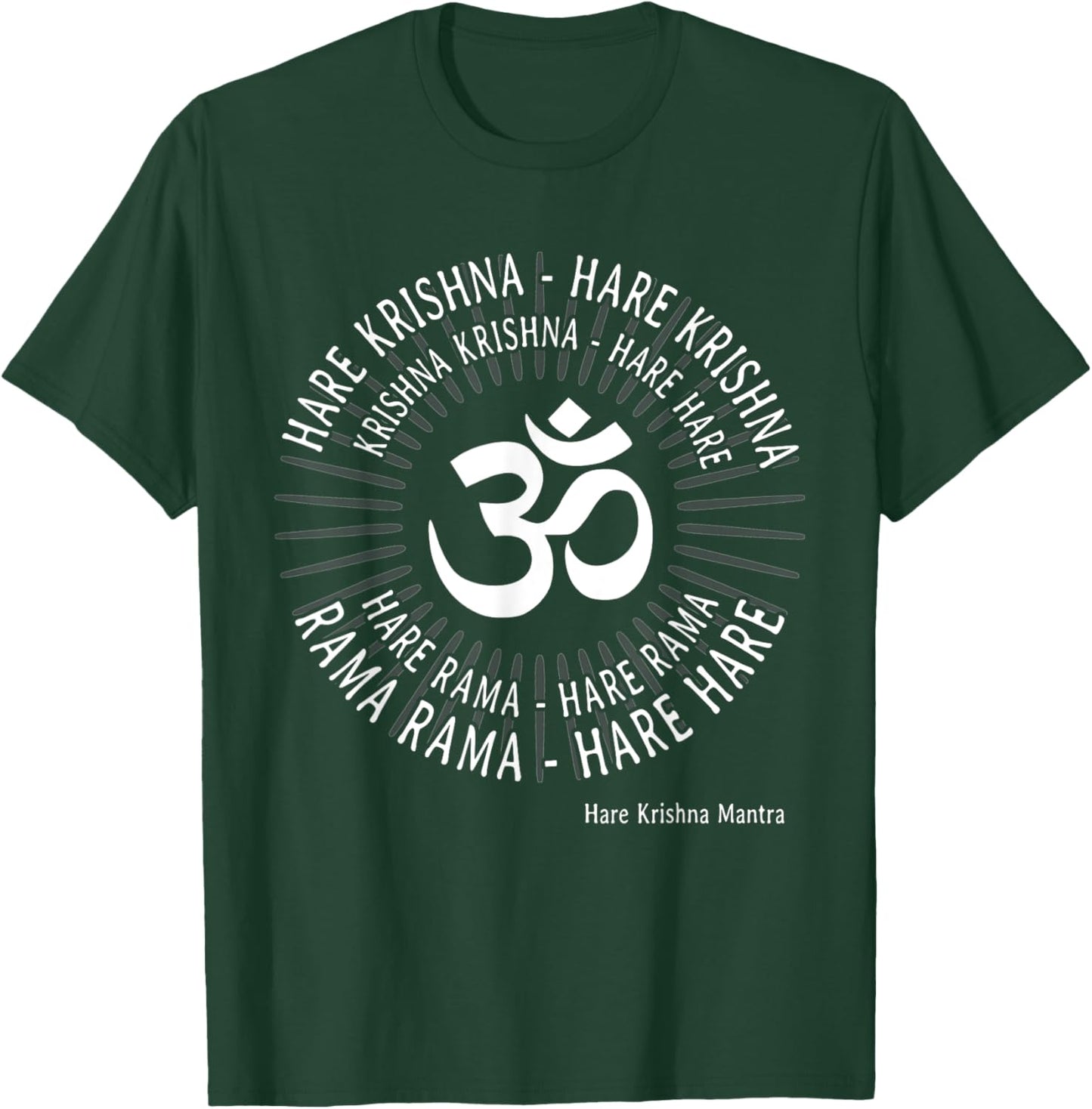 Hare Krishna Shirt Spiritual Hare Krishna Mantra T-Shirt - T-Shirt | Forest