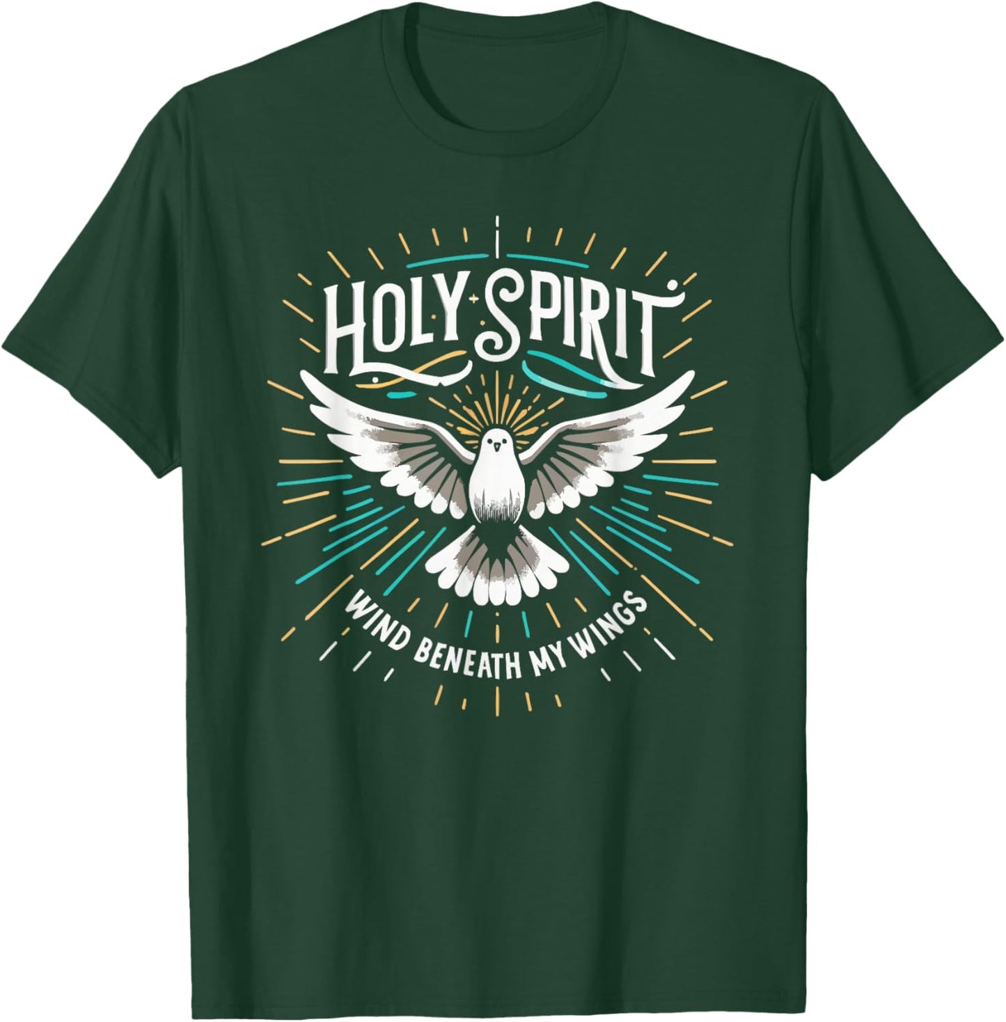 Holy Spirit I Love Jesus Christ Catholic Christian Faith T-Shirt - T-Shirt | Forest