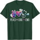 Peace Love CNA Certified Nurse Assistant CNA Nurse T-Shirt - T-Shirt | Forest