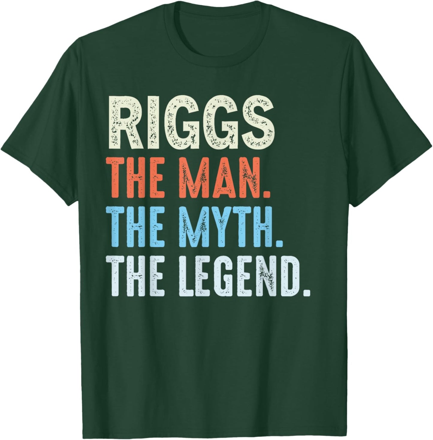 Riggs The Legend Name Personalized Cute Idea Men Vintage T-Shirt - T-Shirt | Forest