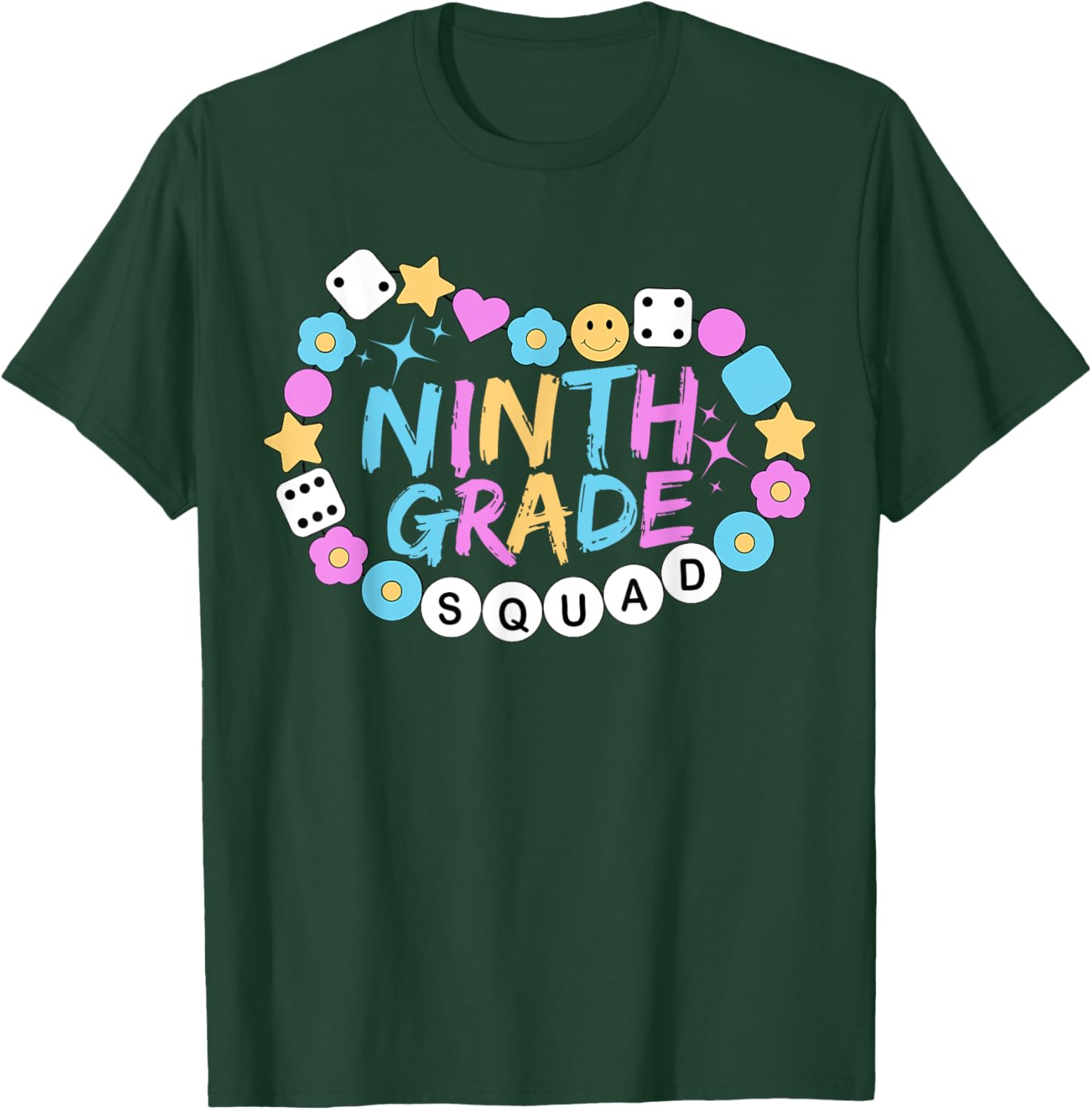 Girls 9th Grade Vibes Back to School Ninth Grade T-Shirt - T-Shirt | Forest