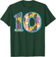 10th Birthday Cats Inside Number 10 Cute Bday Girls Boys T-Shirt - T-Shirt | Forest