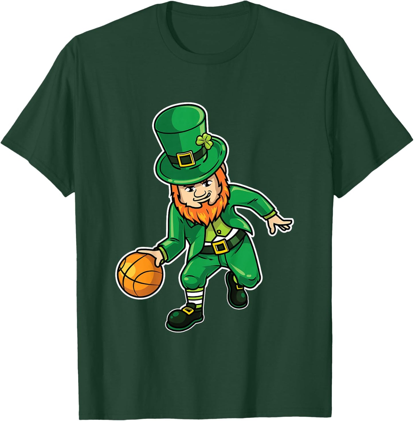 Kids Basketball Saint Patricks T-Shirt - T-Shirt | Forest
