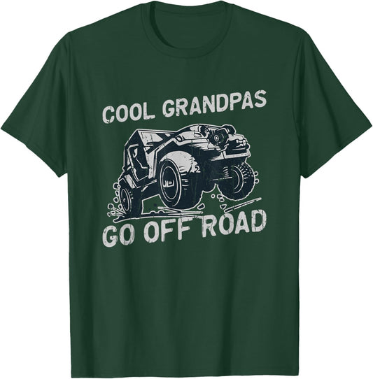 Cool grandpas go off road - offroading T-Shirt - T-Shirt | Forest