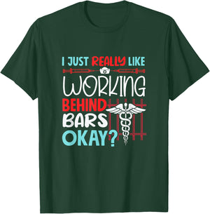Correctional Nurse Prison Nursing T-Shirt - T-Shirt | Forest