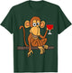 Smilealotteesa Funny Monkey Drinking Wine Cartoon T-Shirt - T-Shirt | Forest