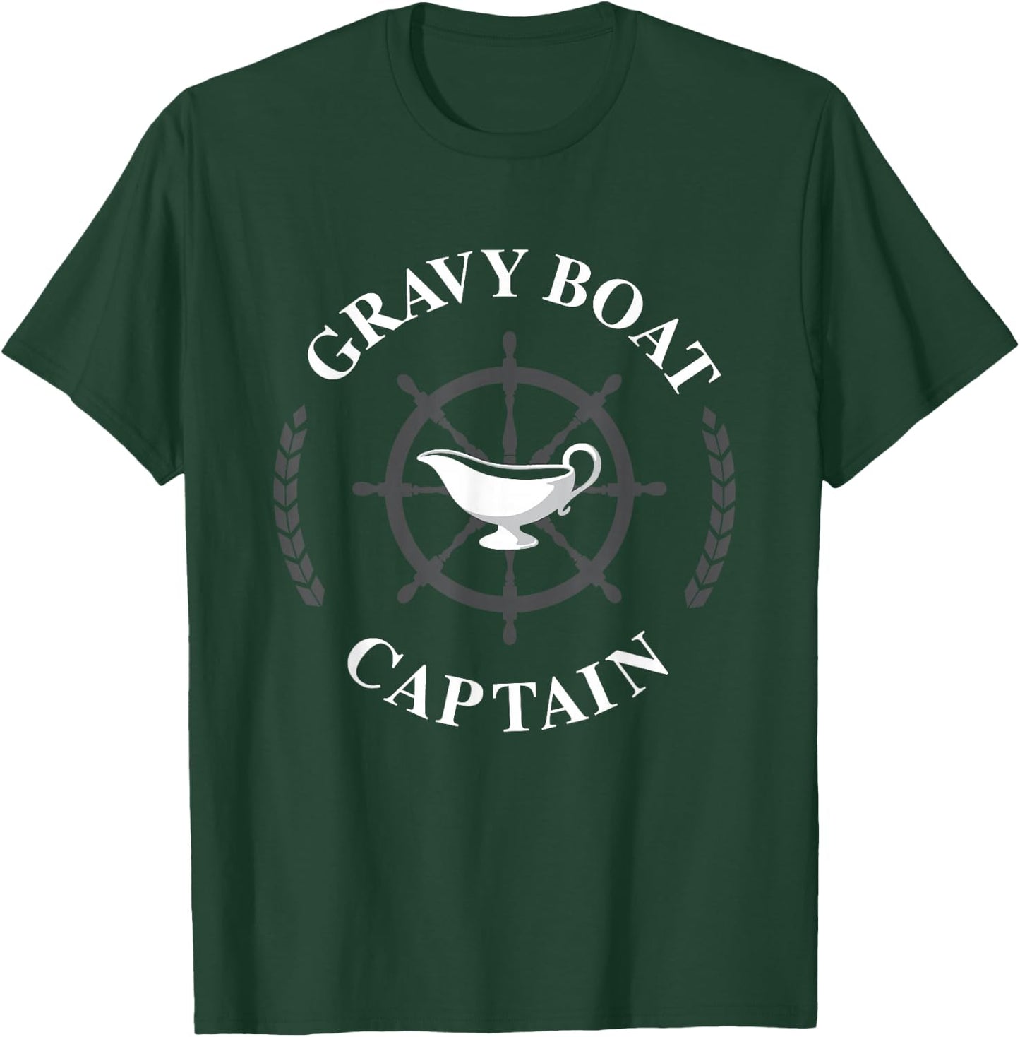 Gravy Boat Captain Funny Thanksgiving Gravy T-Shirt - T-Shirt | Forest