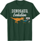 GoshWow Dinosaur Evolution T Rex Chicken Funny Pre Historic Animal - -Adults, Kids - Black - Short Sleeve - Small T-Shirt - T-Shirt | Forest