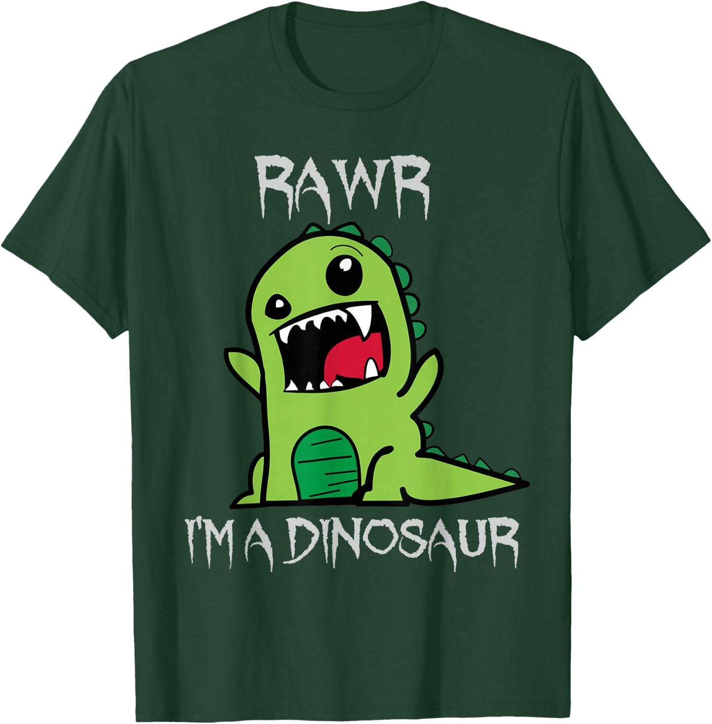 Rawr I'm A Dinosaur Cartoon T-Rex Monster T-Shirt - T-Shirt | Forest