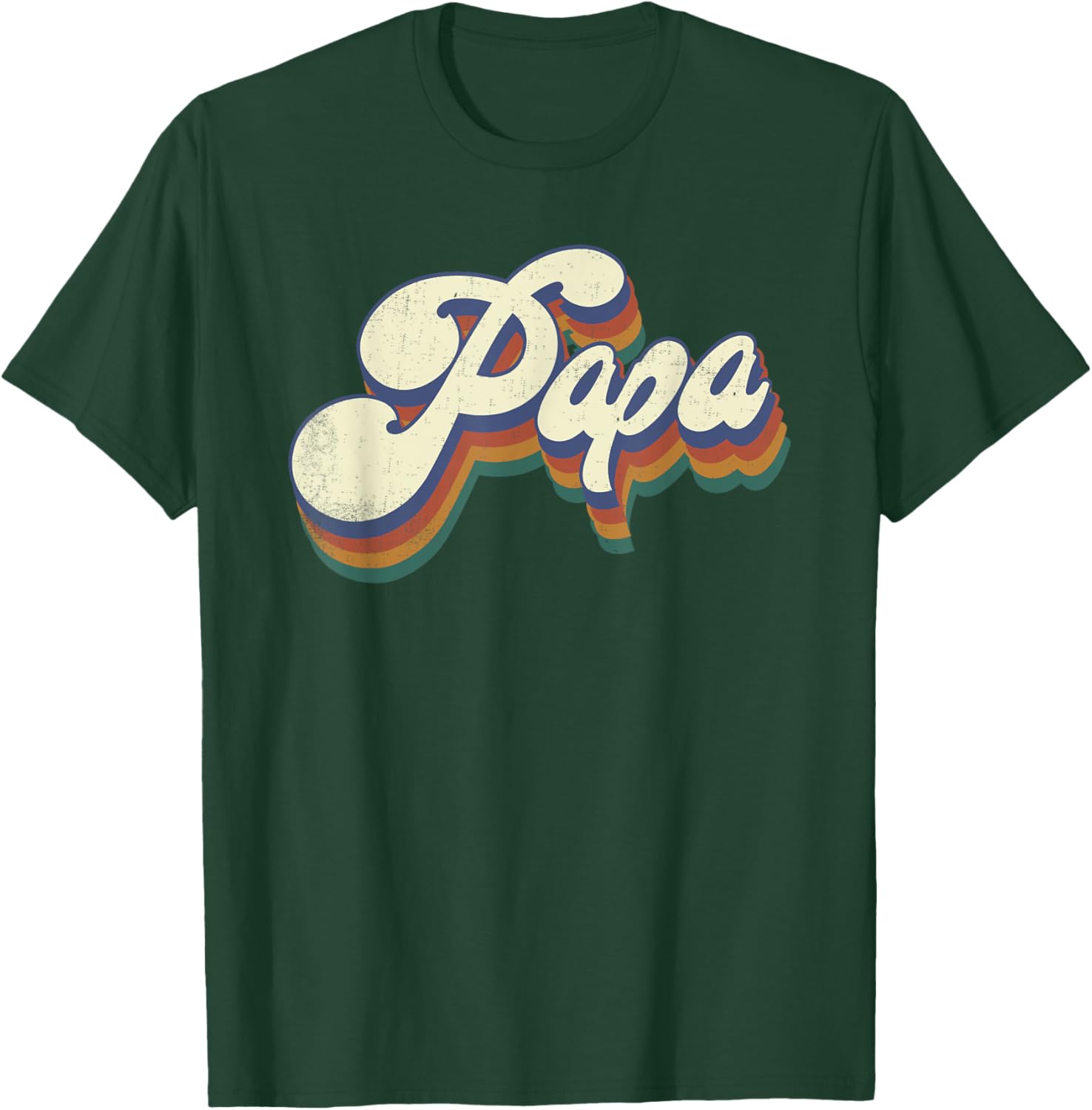 Papa Gifts Retro Vintage Father's Day Papa T-Shirt - T-Shirt | Forest
