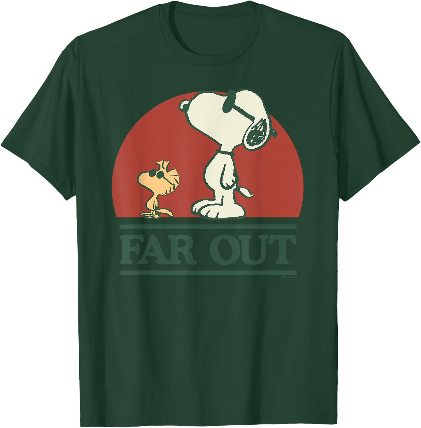 Peanuts: Snoopy and Woodstock Far Out T-Shirt - T-Shirt | Forest