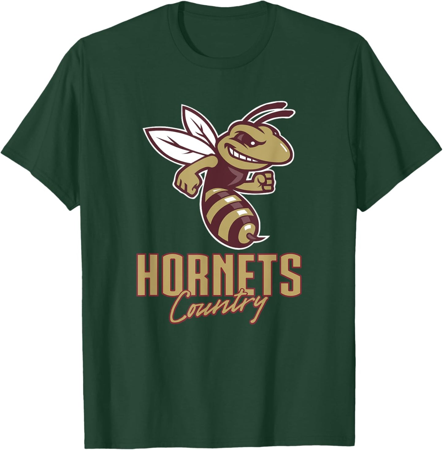 Licking Heights Hornets Logo Country HS T-Shirt - T-Shirt | Forest