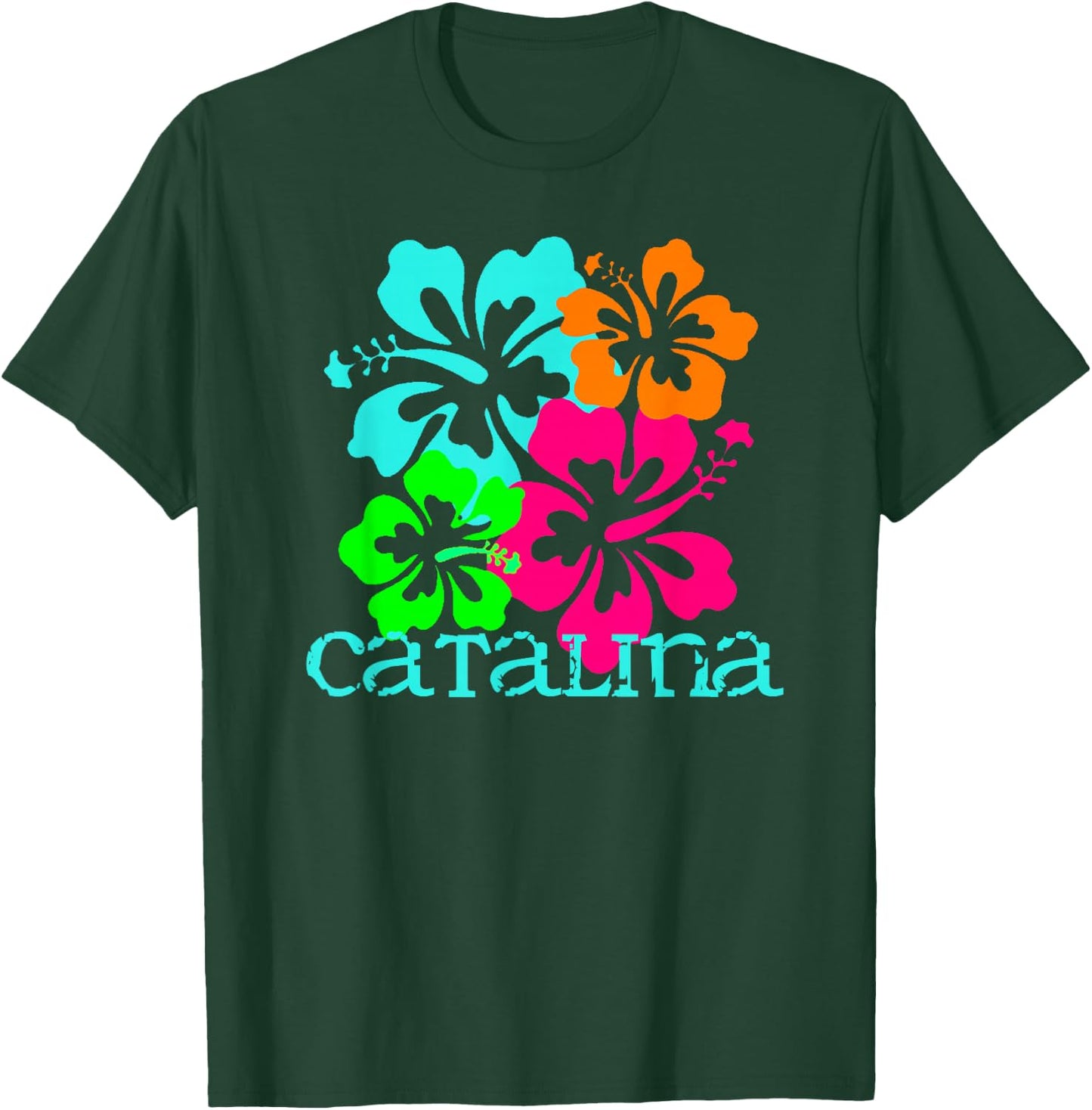 Catalina Island Beach Tropical Paradise Travel Surf Ocean T-Shirt - T-Shirt | Forest