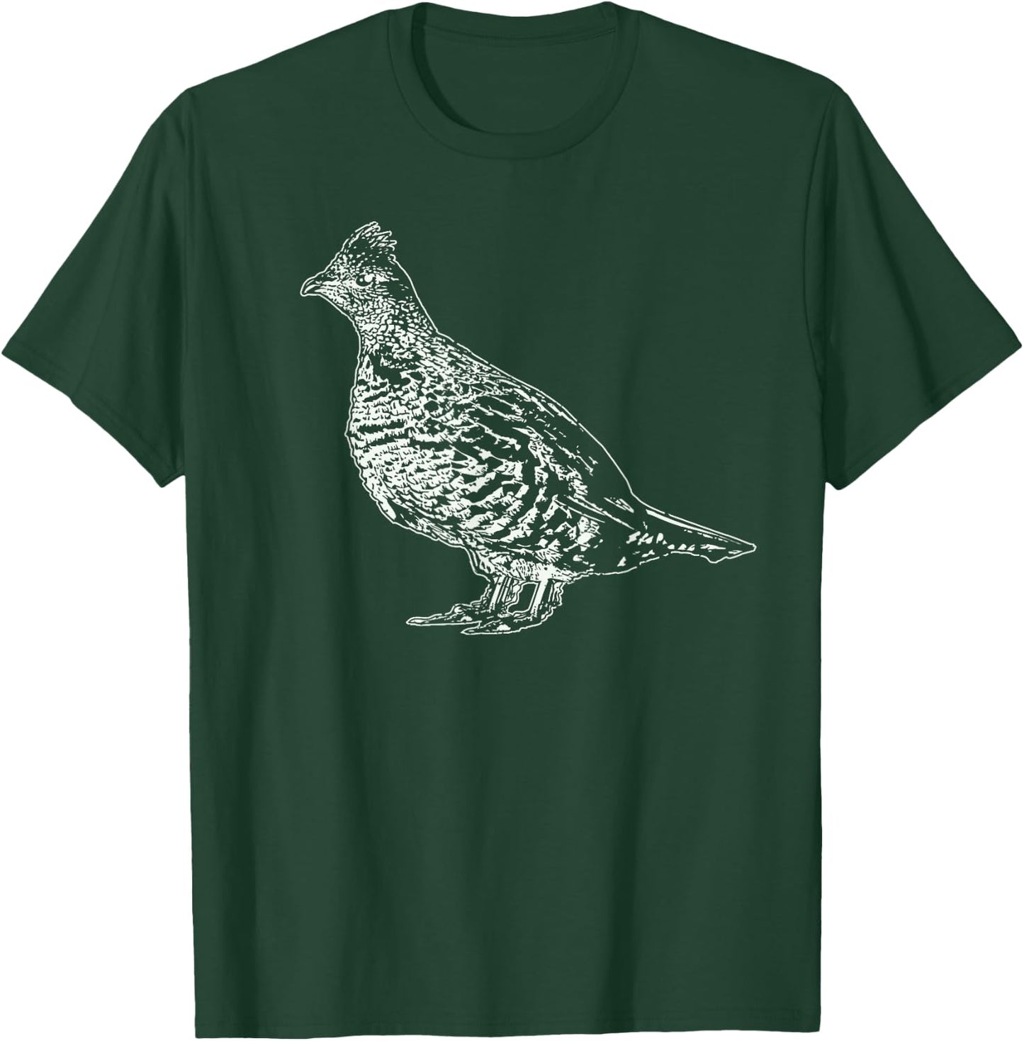 Ruffed Grouse Shirt | Ornithology, Birding, Bird Lover Gift T-Shirt - T-Shirt | Forest