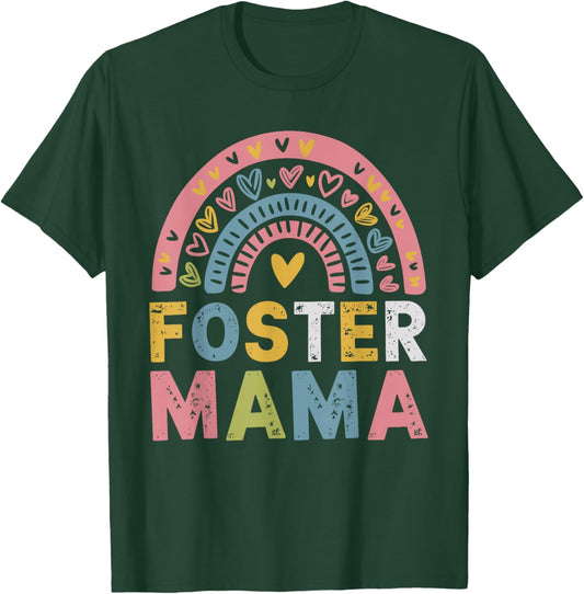Foster Mama, Adoption Foster Care Foster Mom Adoption T-Shirt - T-Shirt | Forest