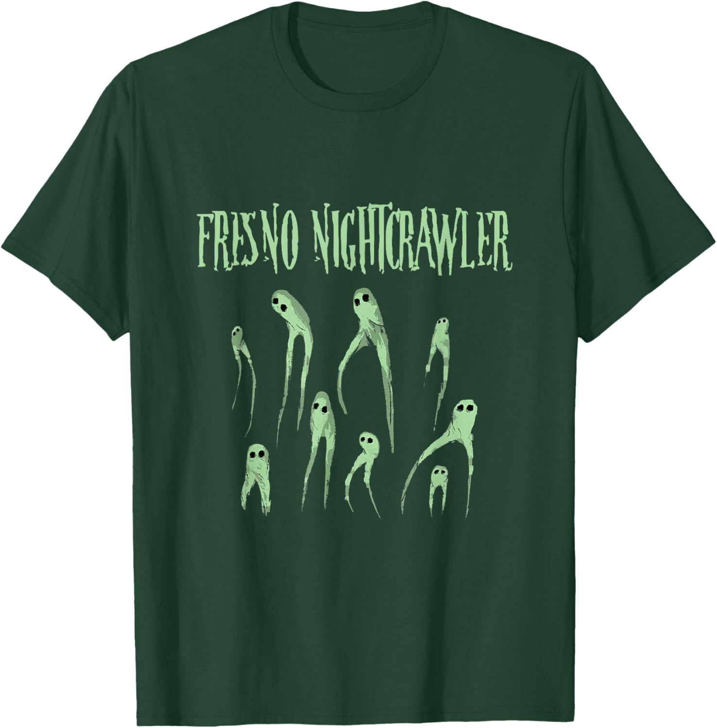 Fresno Nightcrawlers California Cryptid Paranormal Halloween T-Shirt - T-Shirt | Forest