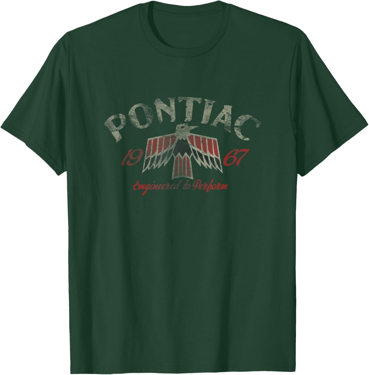 Pontiac 1967 Engineered to Perform | #14265 T-Shirt - T-Shirt | Forest