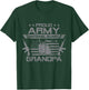 Proud Army National Guard Grandpa Flag USA Military Veteran T-Shirt - T-Shirt | Forest