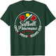 Crazy Proud Softball Mawmaw Of A Softball Player Mawmaw T-Shirt - T-Shirt | Forest