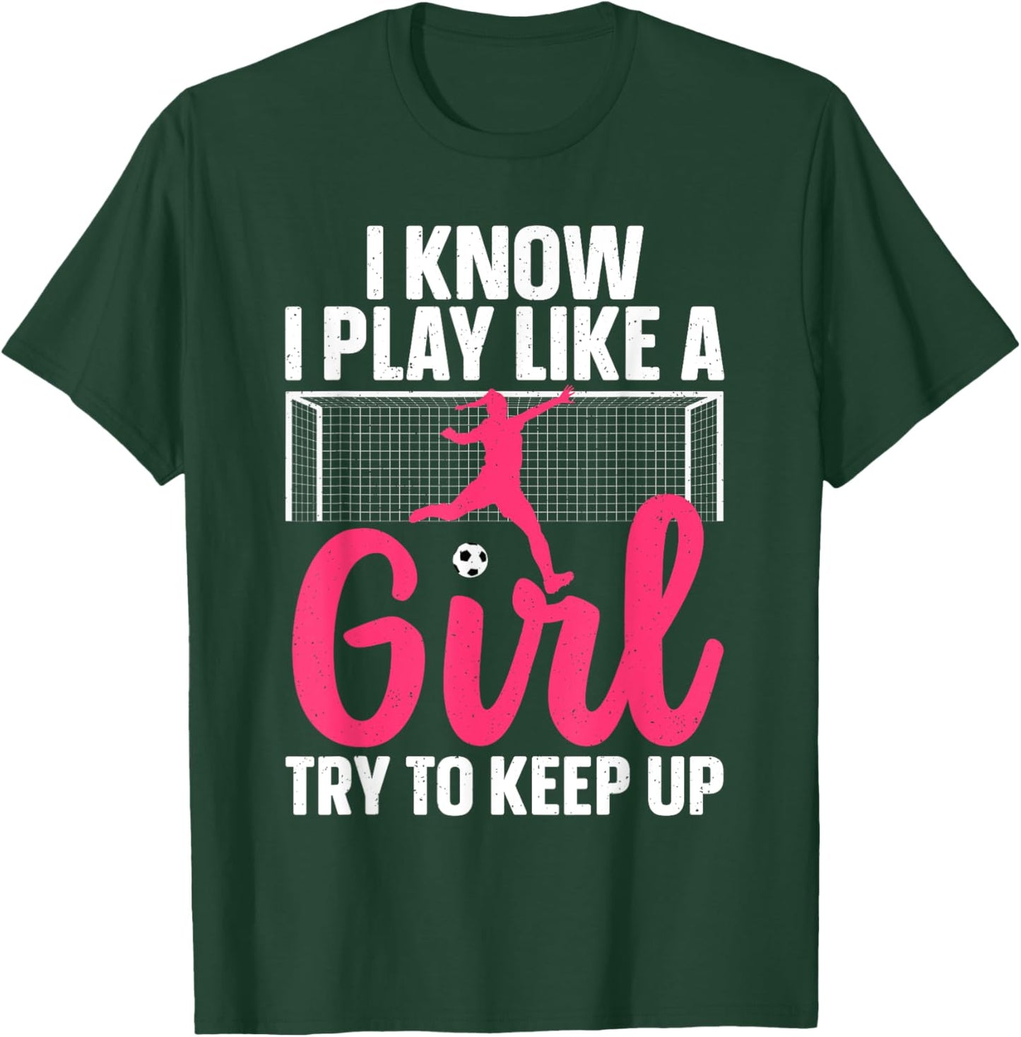 Funny Soccer Art Girls Soccer Player Soccer Lover T-Shirt - T-Shirt | Forest
