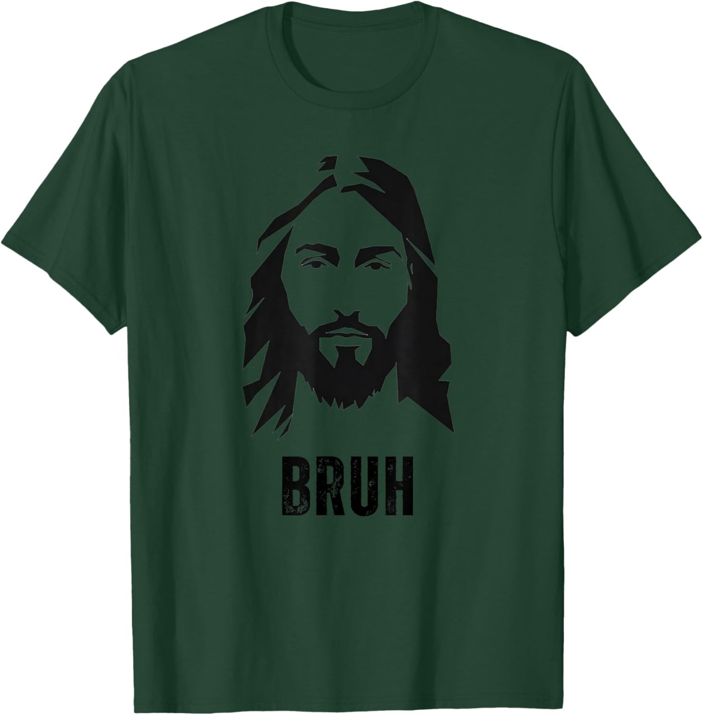 Jesus Says Bruh - Funny Jesus Christ Meme Christian Faith T-Shirt - T-Shirt | Forest