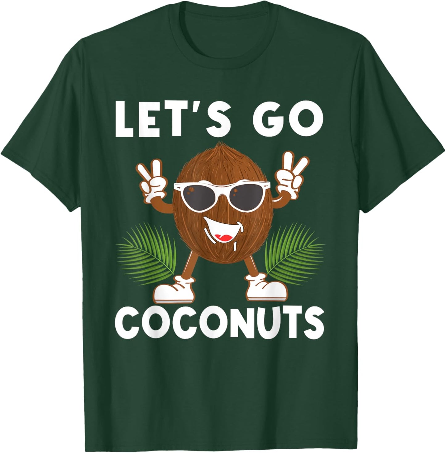 Let's Go Coconuts Funny Fruit Sommer Coconut Costume T-Shirt - T-Shirt | Forest