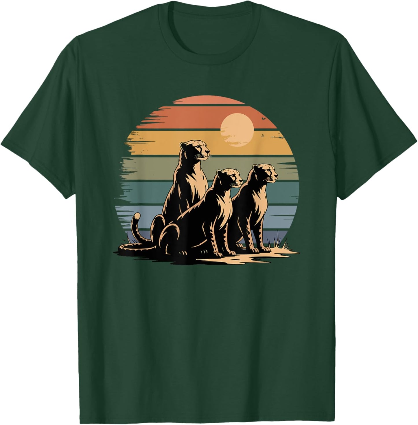 Graffiti Art Melting Cheetah Cheetahs T-Shirt - T-Shirt | Forest