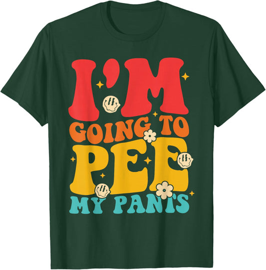 Pee My Pants, Express Emotions, Humorous, Vintage T-Shirt - T-Shirt | Forest