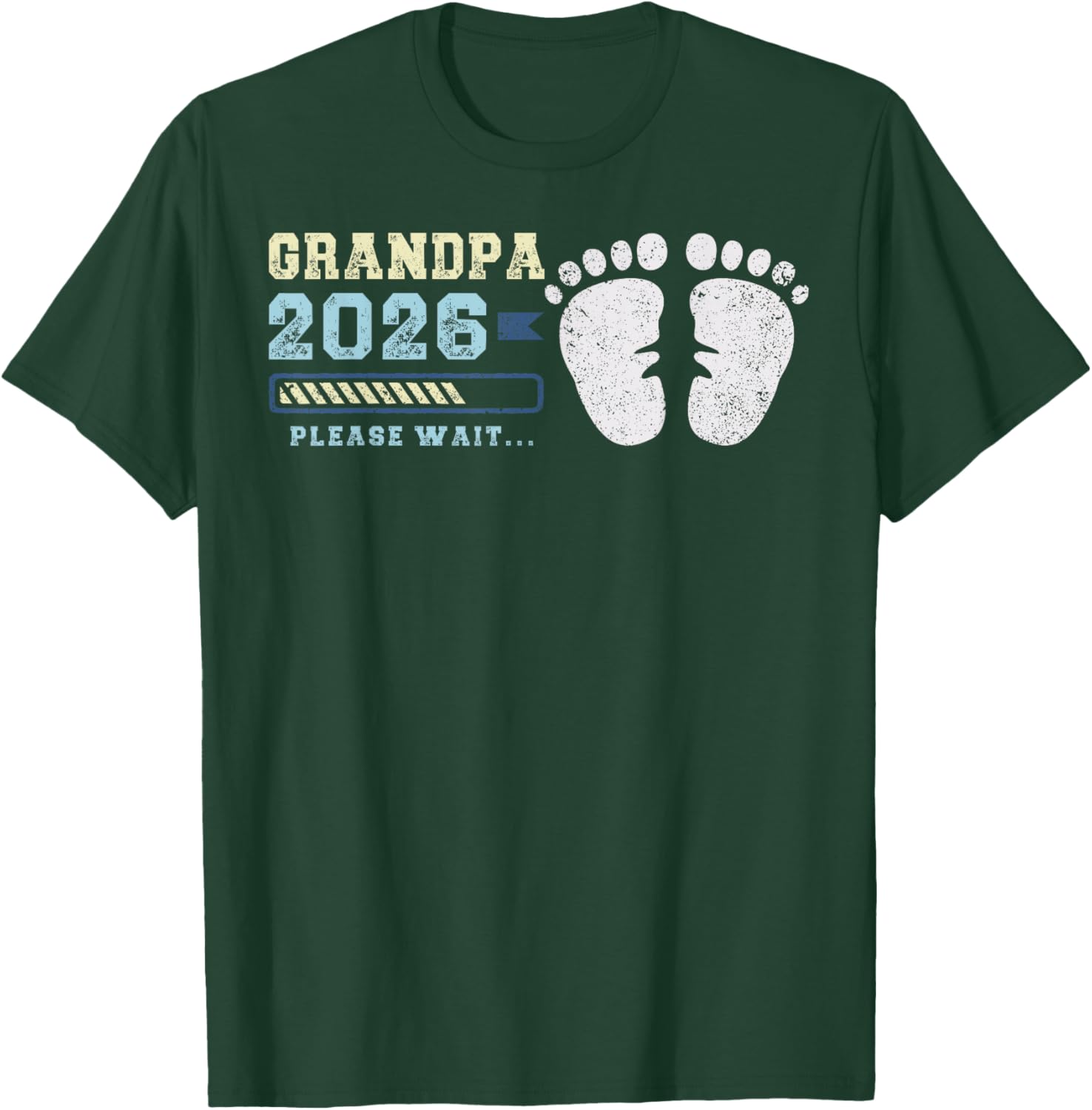 Grandpa 2026, Baby Announcement, Expecting Grandfather T-Shirt - T-Shirt | Forest