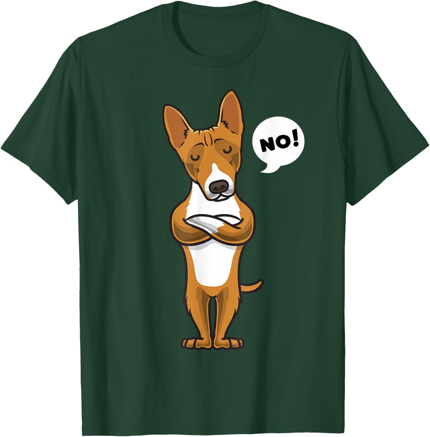 Stubborn Basenji Dog Owner T-Shirt - T-Shirt | Forest