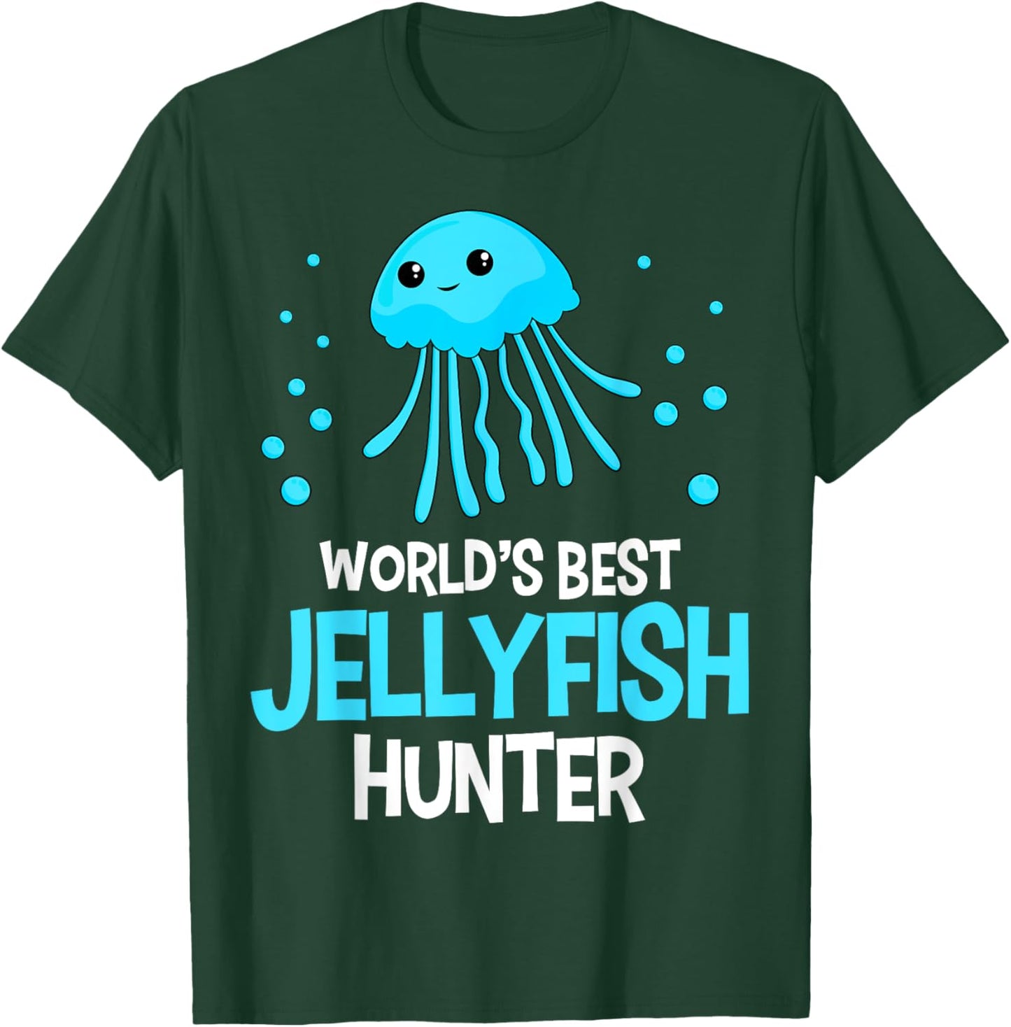 Underwater Adventurers Jelly World's Best Jellyfish Hunter T-Shirt - T-Shirt | Forest