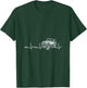 Off Road Heartbeat Off Road Gift 4x4 Dirt T-Shirt - T-Shirt | Forest